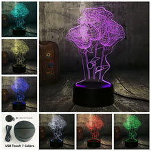 Load image into Gallery viewer, Rose LED 3D Light